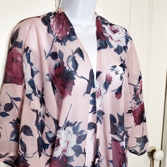 Lulla Collection by Bindya Floral-Print Kimono NWT - Picture 3 of 5